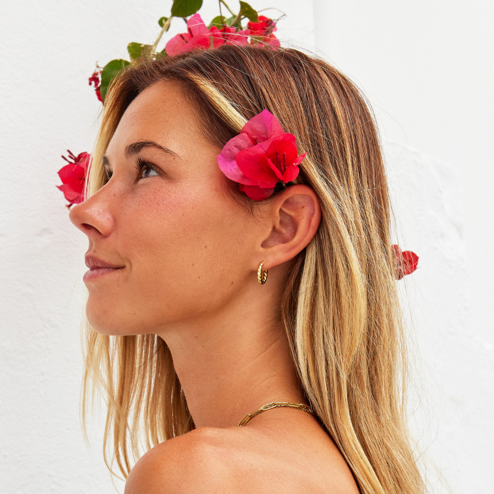 Orhyl – Golden Twisted Earrings