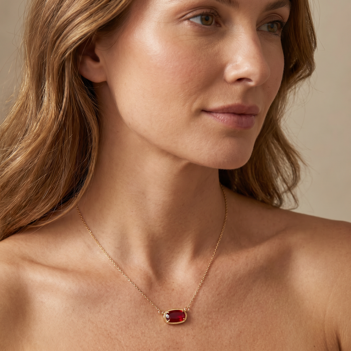 Viya – Elegant Birthstone Necklace