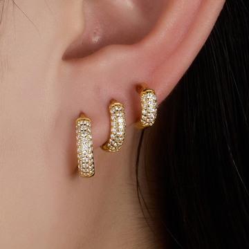Keira – Wide Gold Hoops