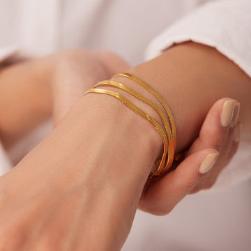 Abela - Three-Layer Fishbone Bracelet