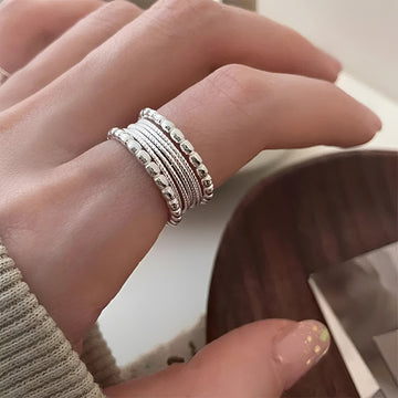 Miles – Elegant silver ring with intricate design