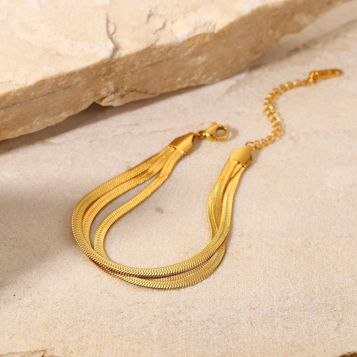 Abela - Three-Layer Fishbone Bracelet