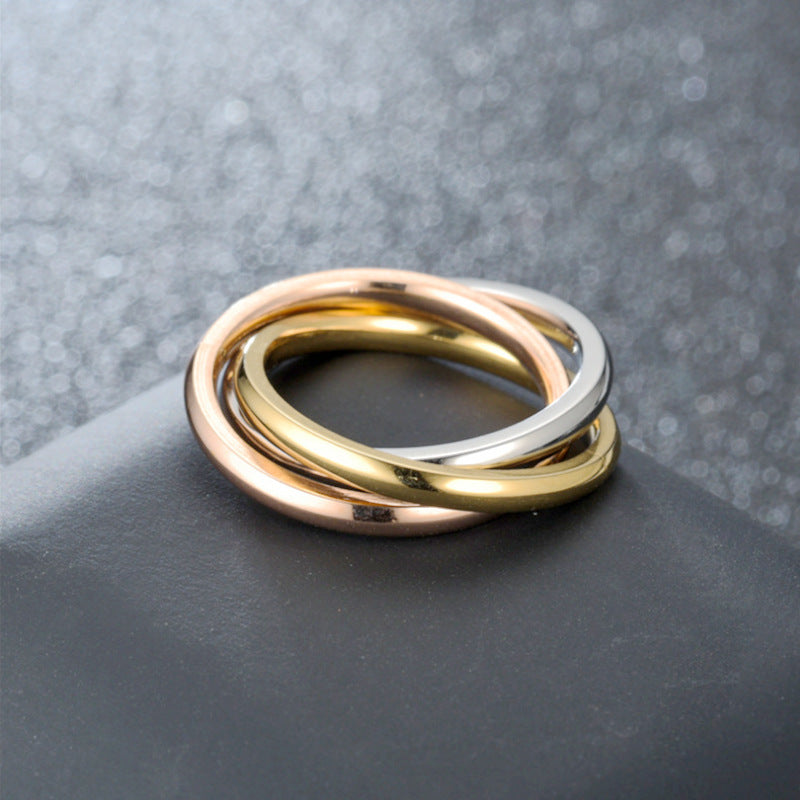 Sansen – Ring Set Three Rings made of Titanium Steel