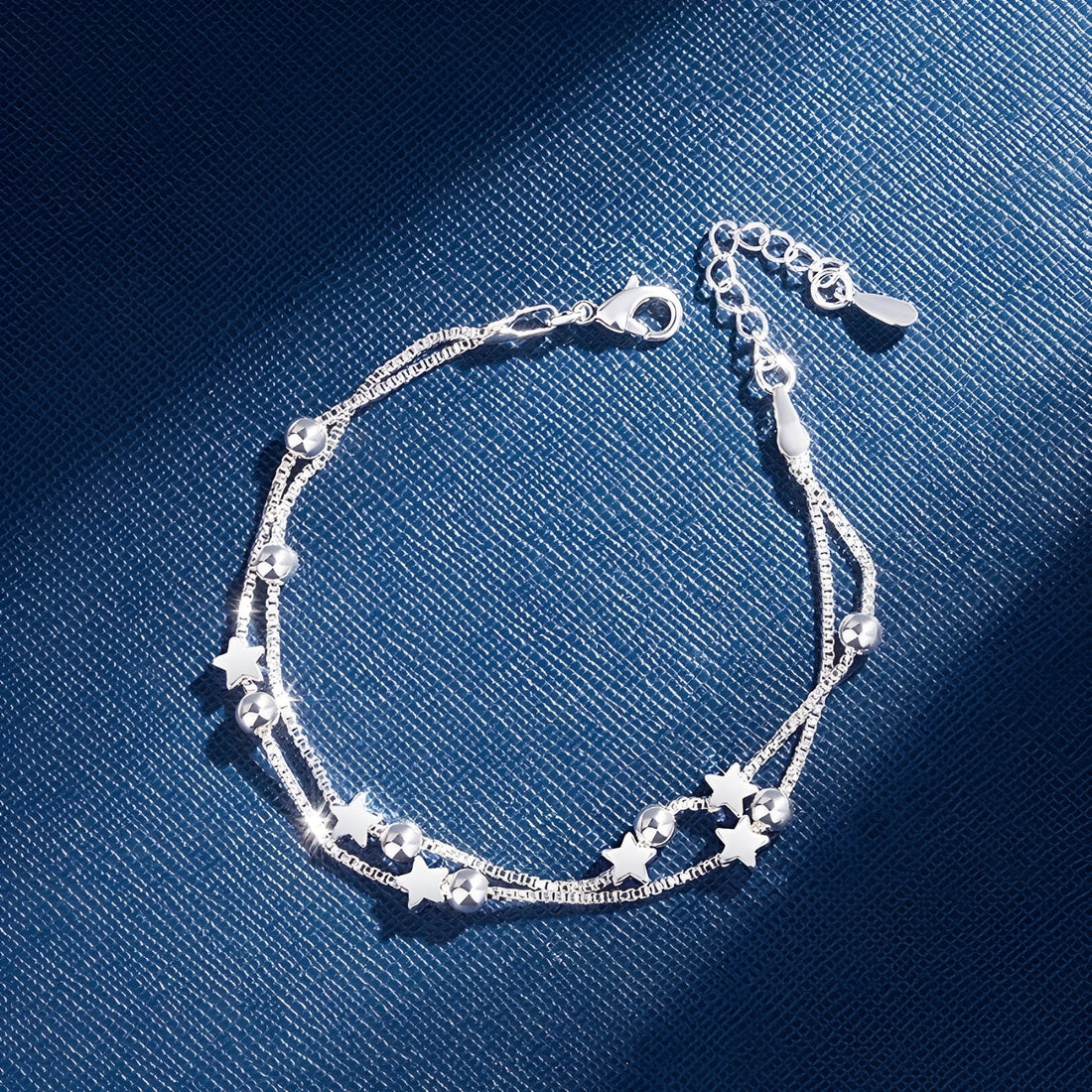 Yuna – Double Circle Star Bracelet in Korean Style
