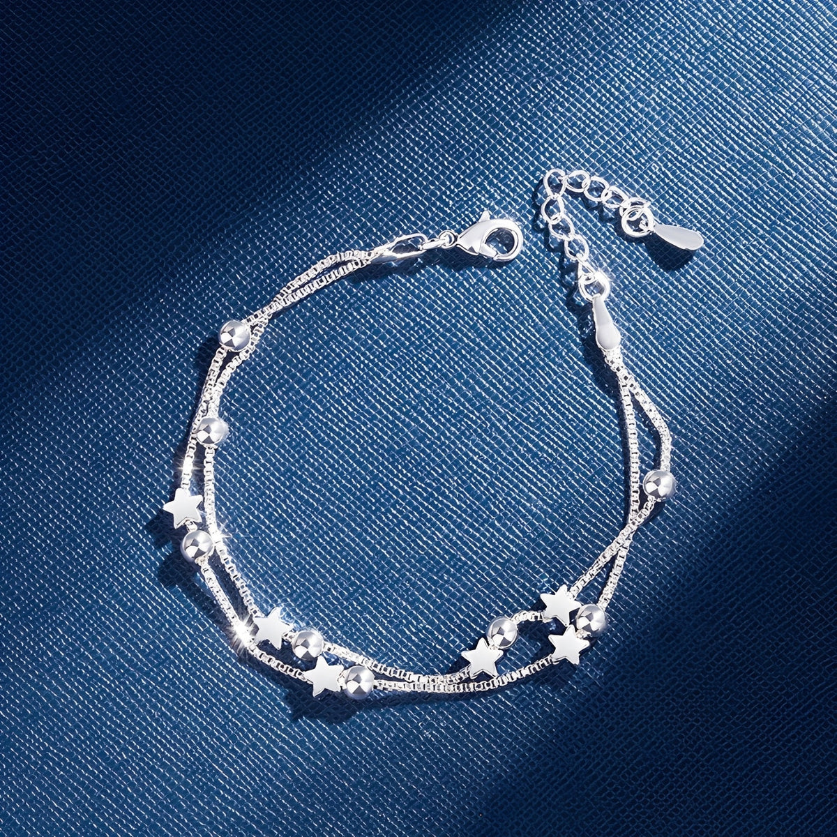 Yuna – Double Circle Star Bracelet in Korean Style