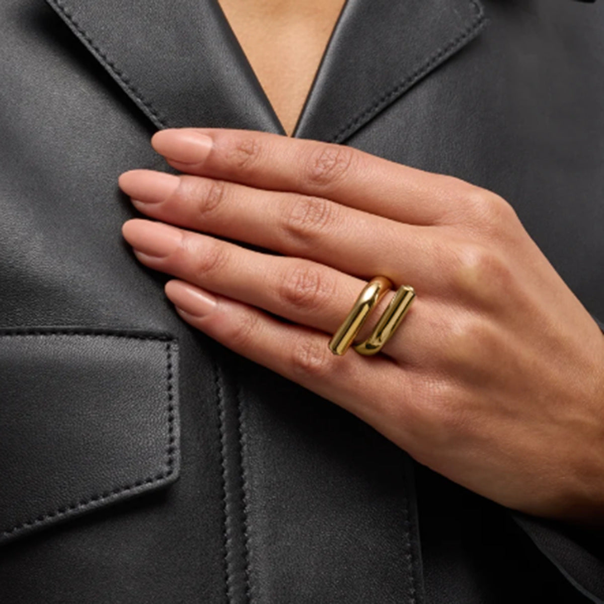 Prairie - Parallel Gold Ring