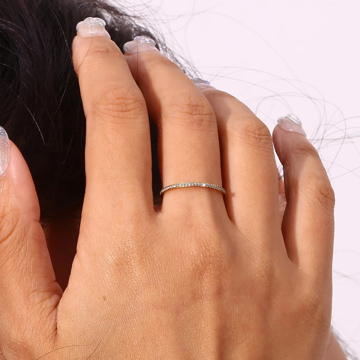 Zarra – Pavé Ring in Radiant Gold
