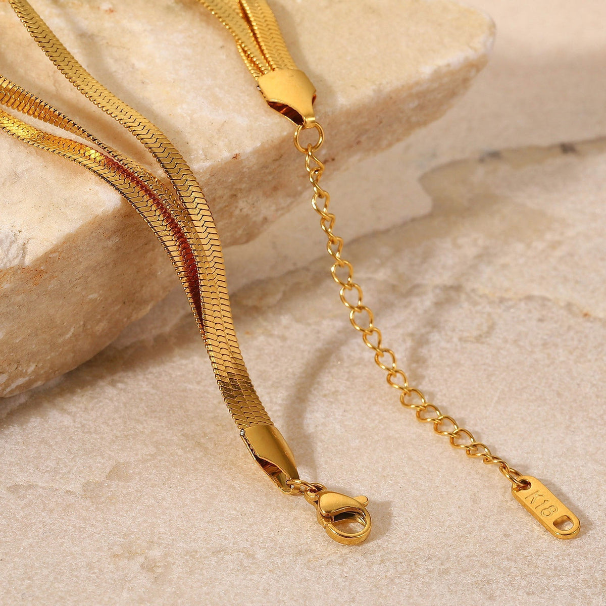 Abela - Three-Layer Fishbone Bracelet