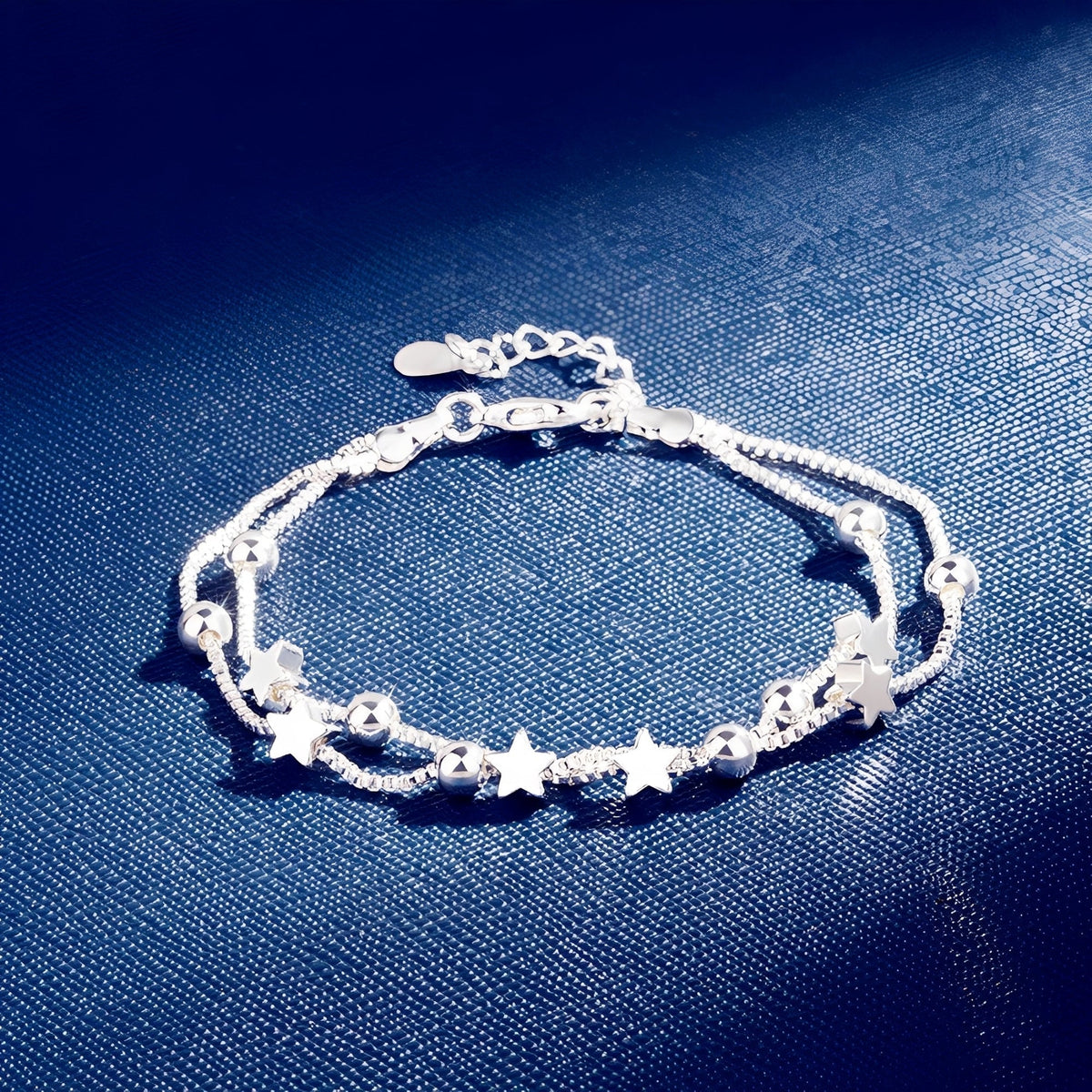 Yuna – Double Circle Star Bracelet in Korean Style