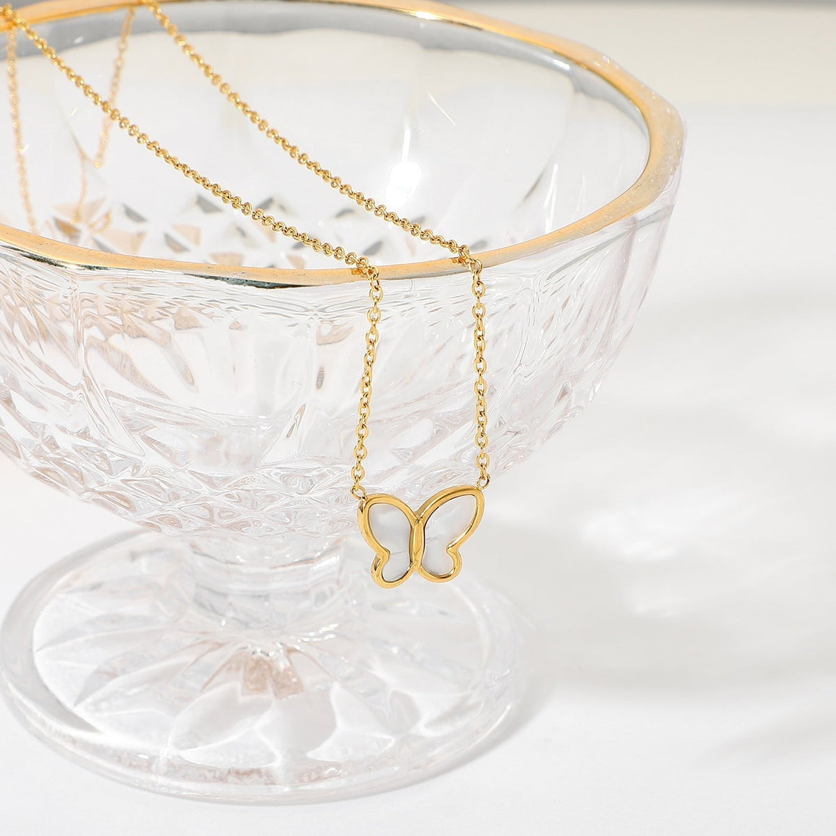 Butterfly - Pearl Necklace