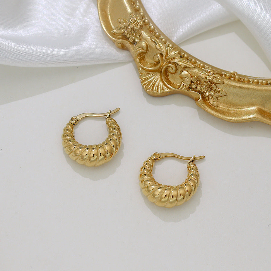 Jane - Croissant Hoop Earrings
