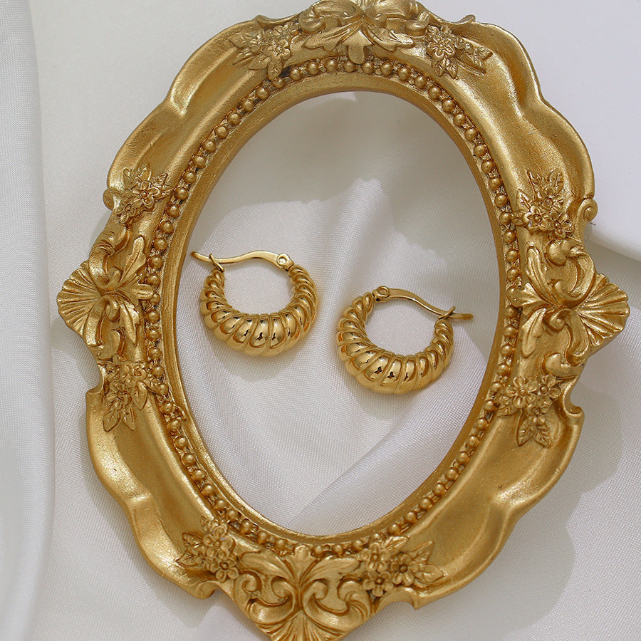 Jane - Croissant Hoop Earrings