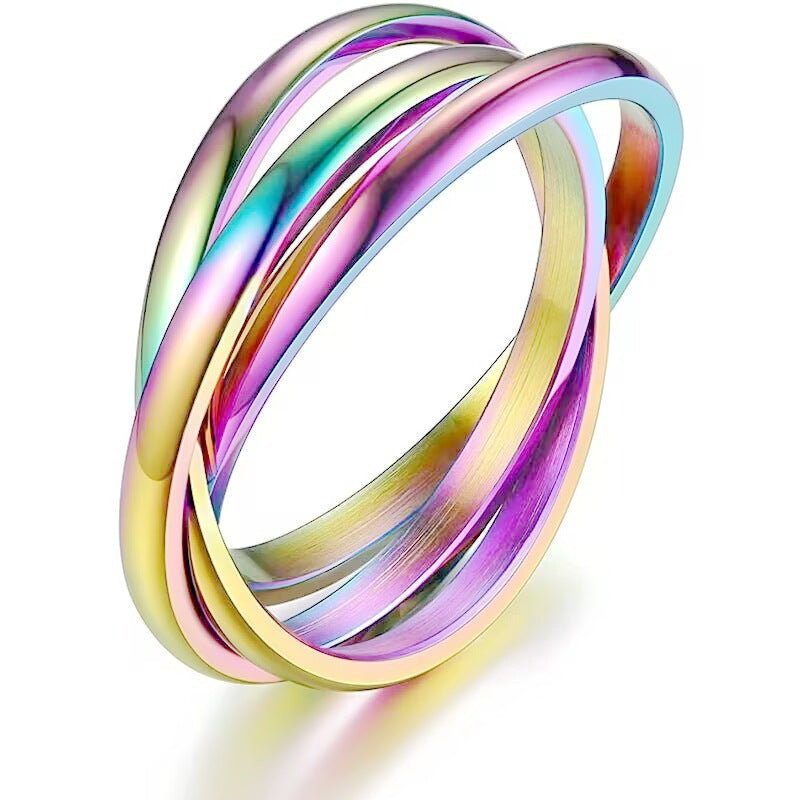 Sansen – Ring Set Three Rings made of Titanium Steel