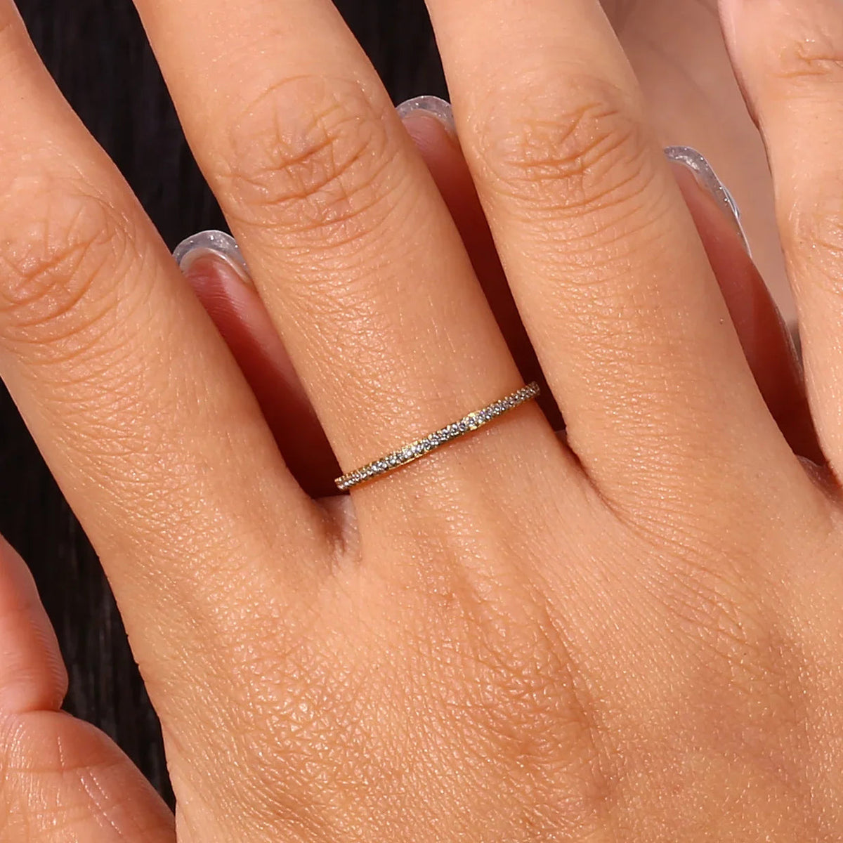 Zarra – Pavé Ring in Radiant Gold
