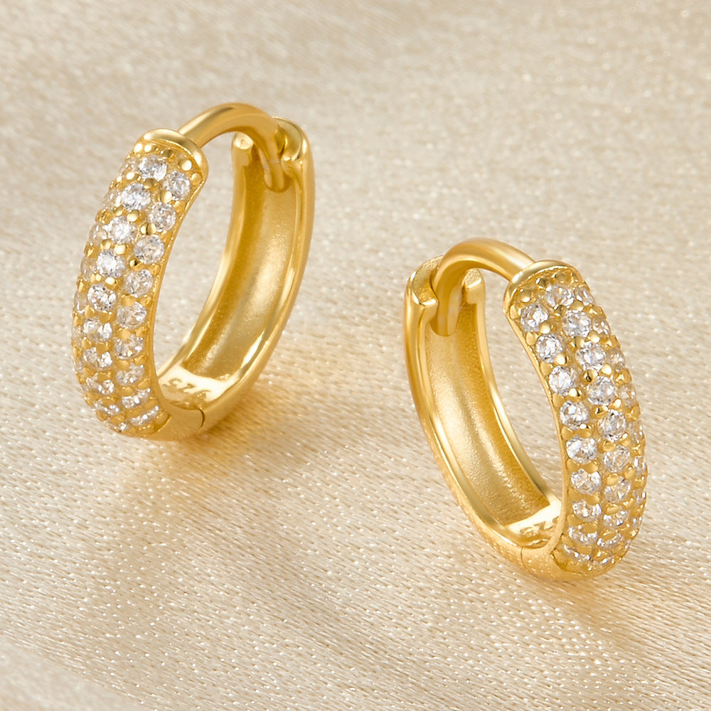 Keira – Wide Gold Hoops