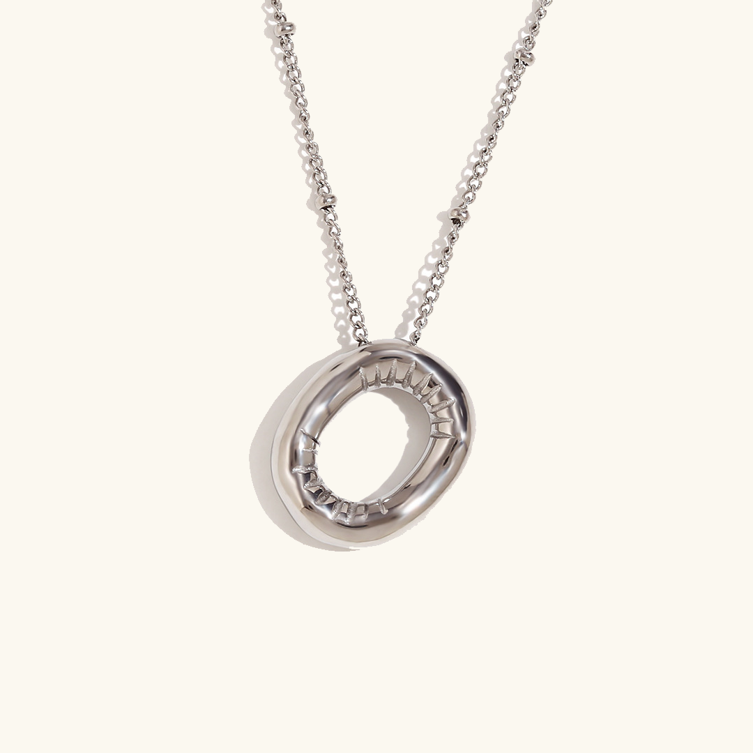 Balloon Gold Initials Necklace