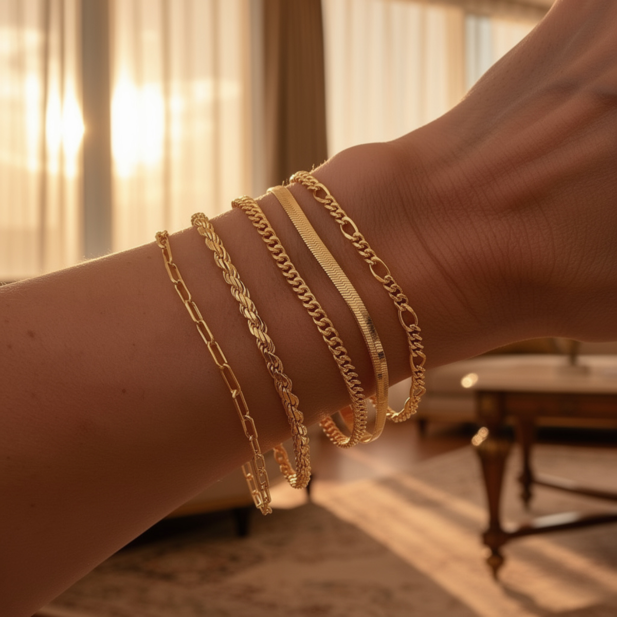 Elara – Bracelet Set in Minimalist Style for Women