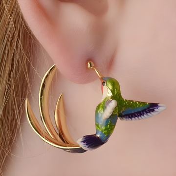 Lilou – Chic Hummingbird Earrings