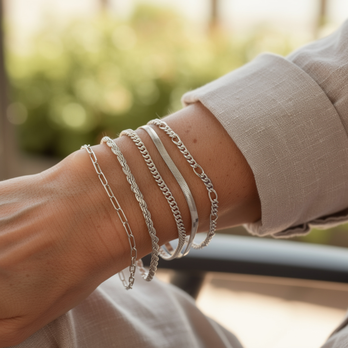 Elara – Bracelet Set in Minimalist Style for Women