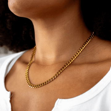 Lea – Cuban Gold Necklace