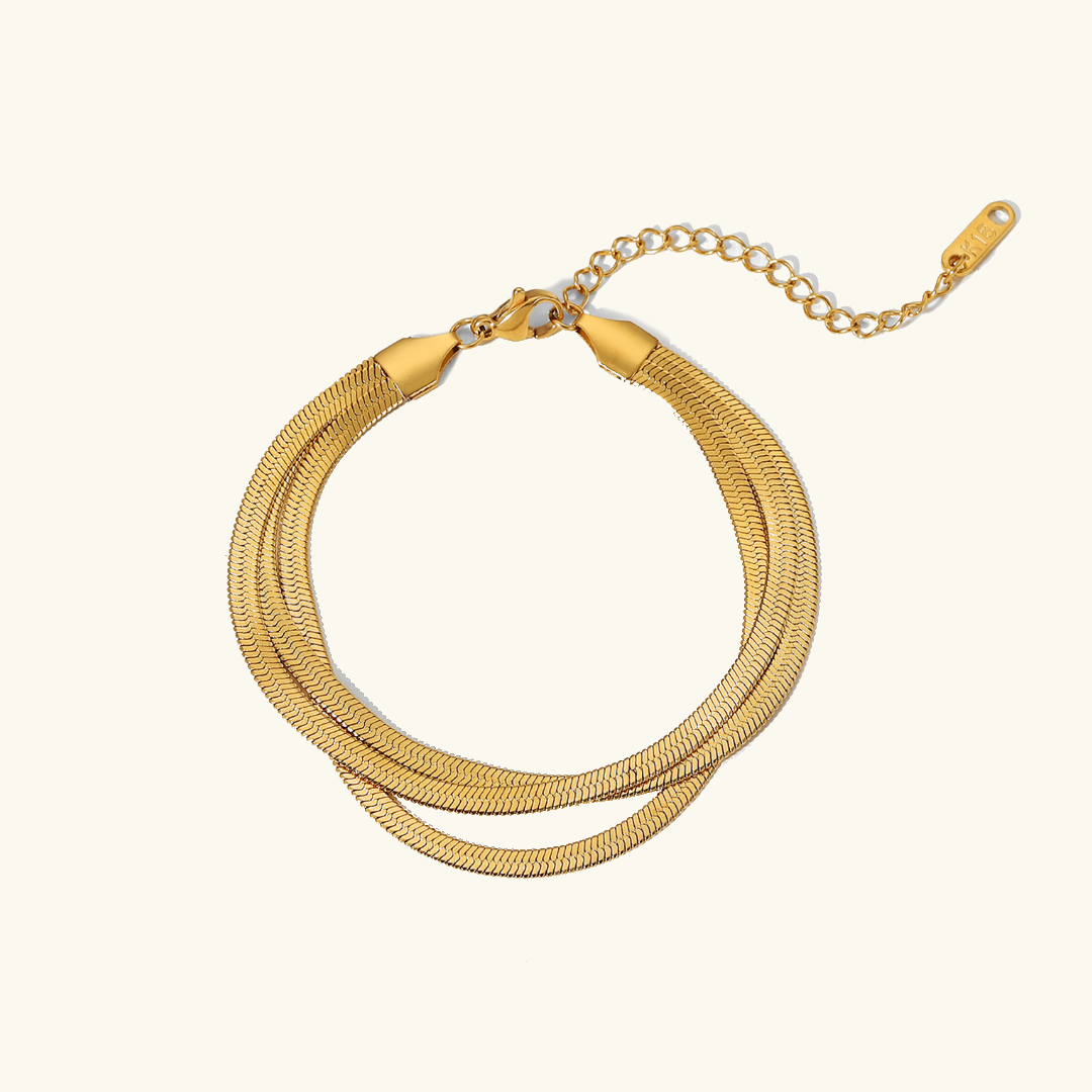 Abela - Three-Layer Fishbone Bracelet
