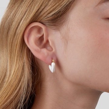 Aya – Heart Love Gold Earrings