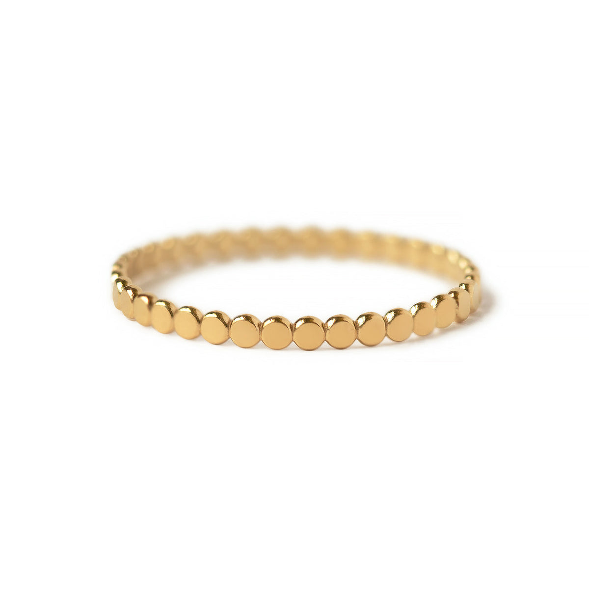 Luna - Flat Ring with Pearls