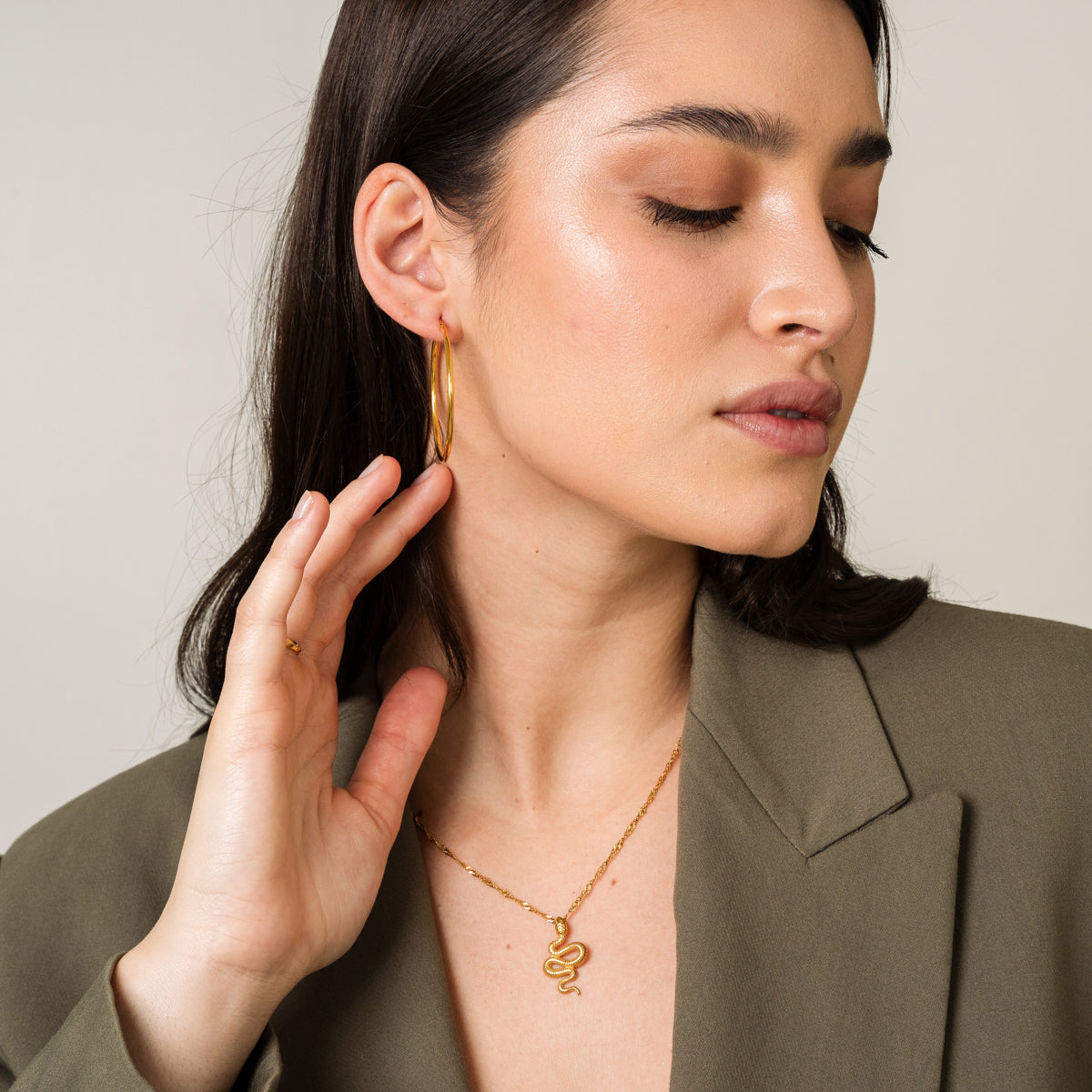 Camille – Golden Trendy Hoops