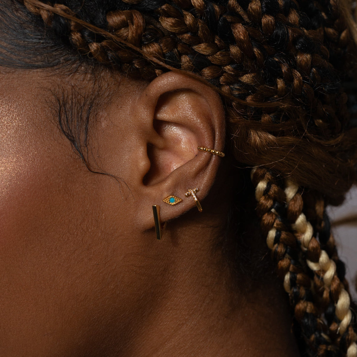 Salacia - Triangular Hoop Earrings