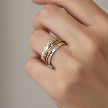 Shane – Silver Ring with Gold Plating