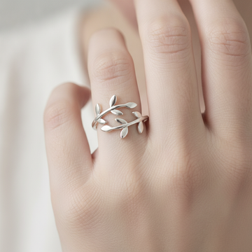 Jordin - Ring Featuring Small Leaves