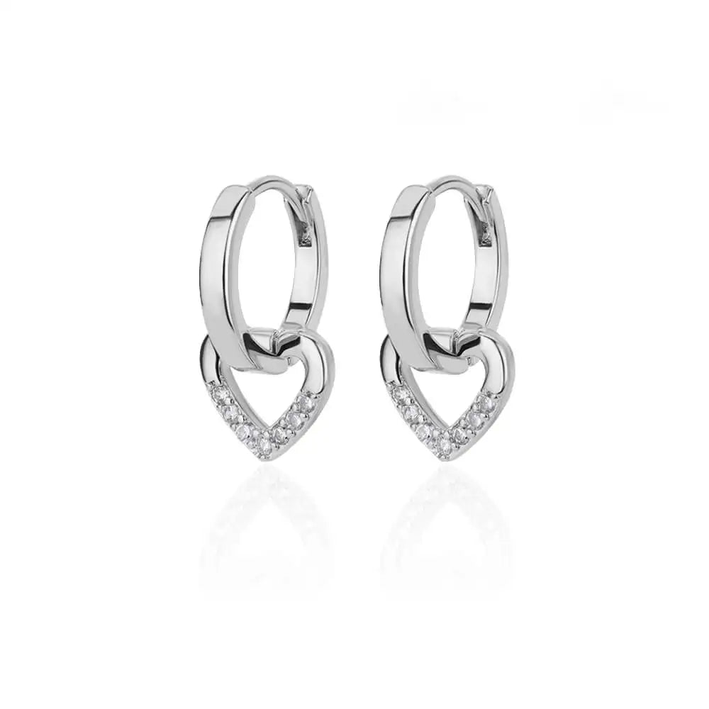 Ariane – Earrings Heart Circle