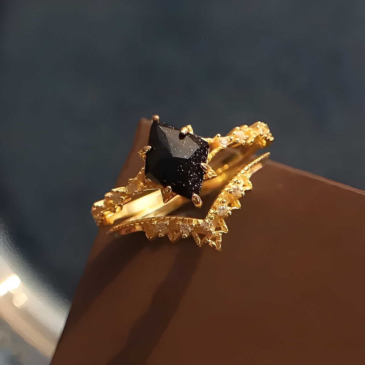 Nerisa – Ring Obsidian Dark Night