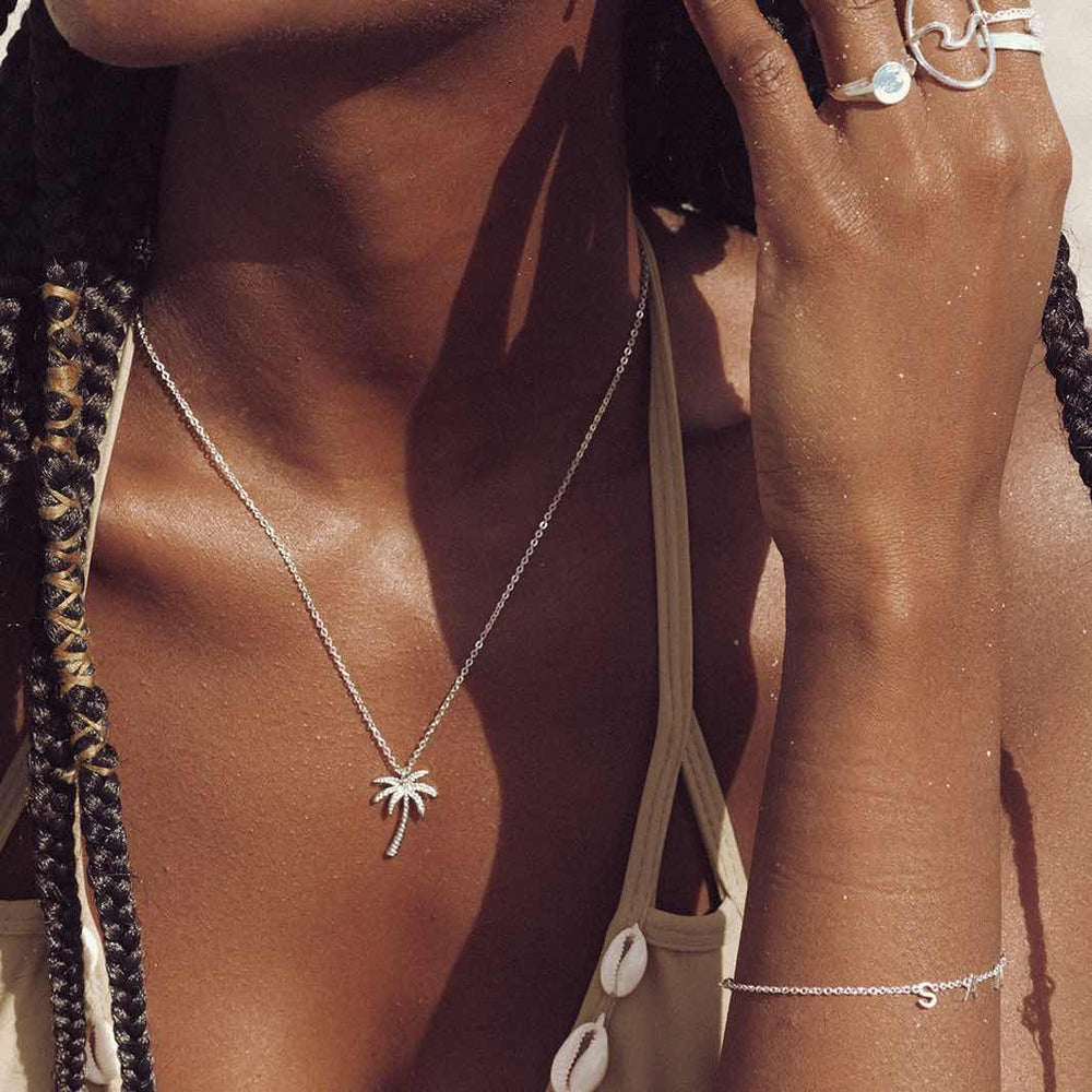 Palm Tree Necklace - Island Style Pendant