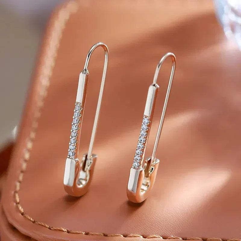 Maika – Elegant Safety Pin Earrings