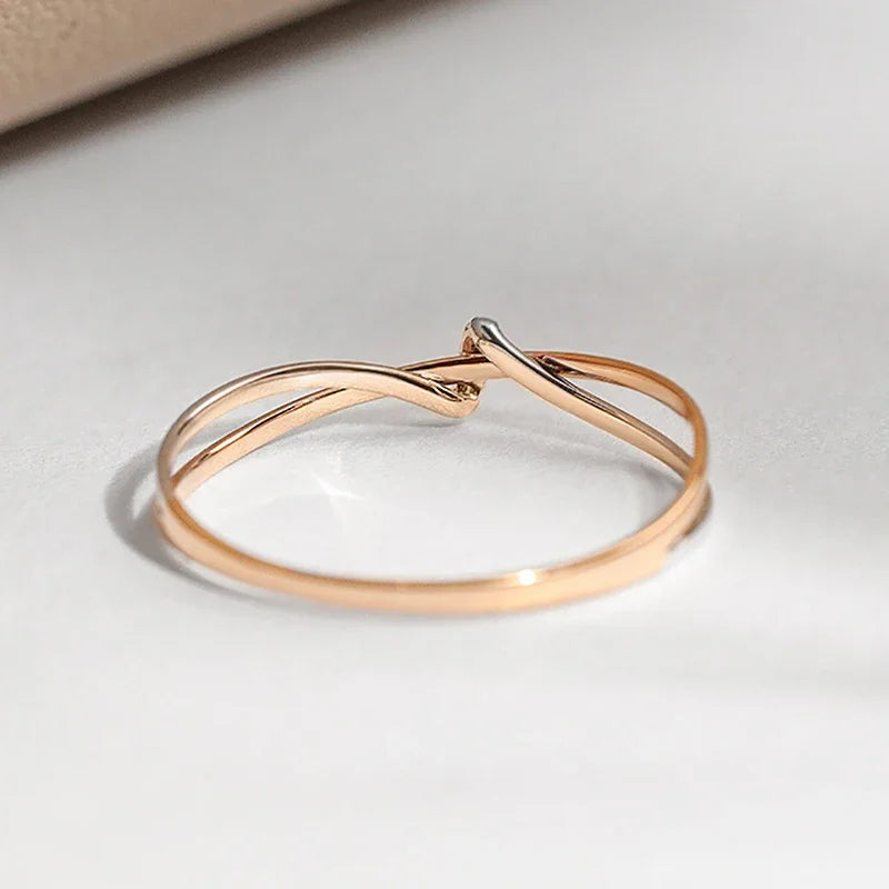 Eleane – Infinity Ring Two-Tone Chic