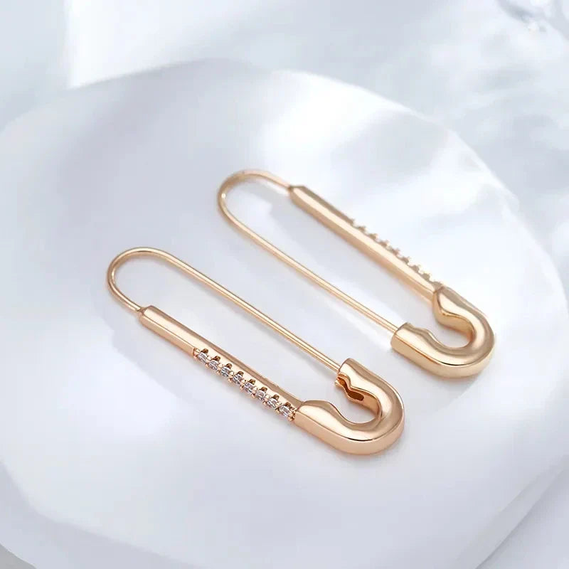 Maika – Elegant Safety Pin Earrings