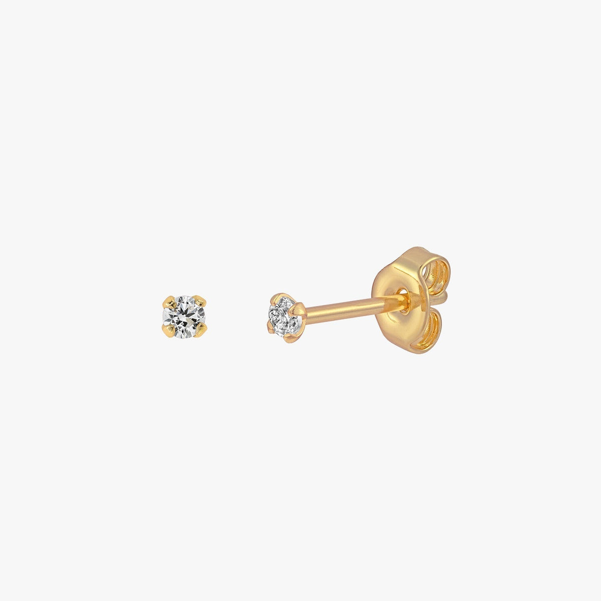 Sloane - Glimmering Mini Stud Earrings 2mm