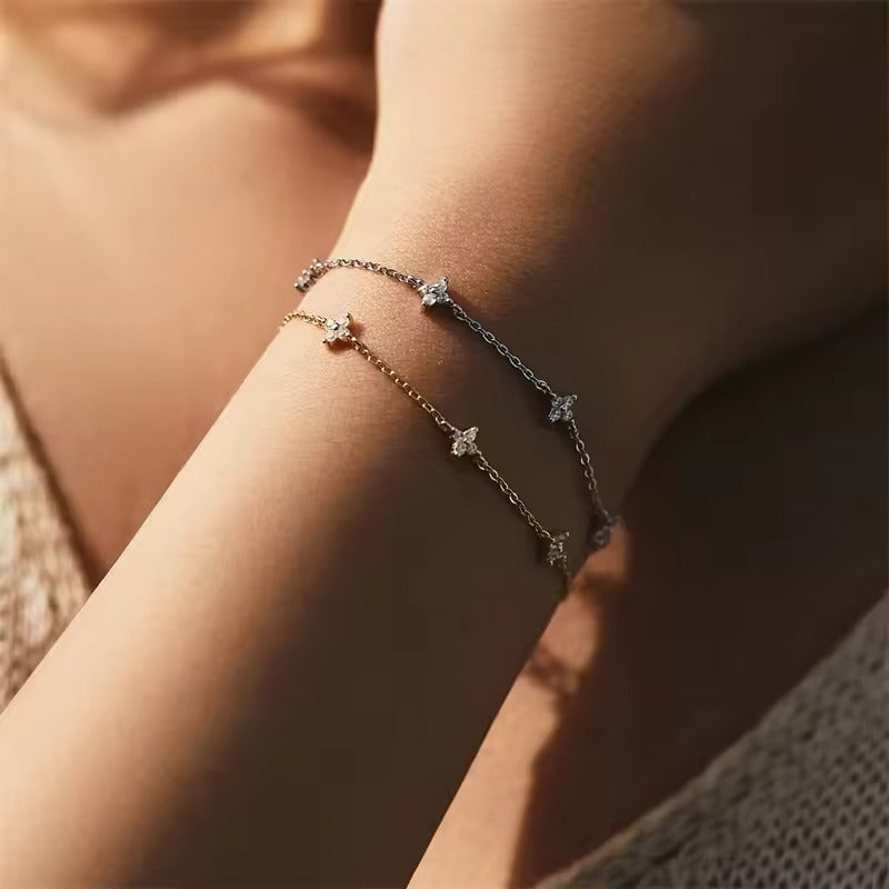 Soline – Bracelet Chain Crafted from Clear Crystal