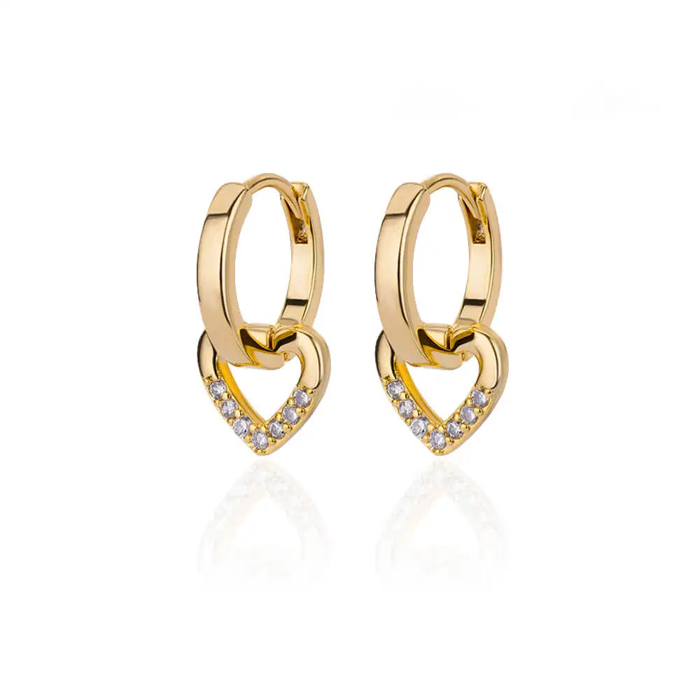 Ariane – Earrings Heart Circle