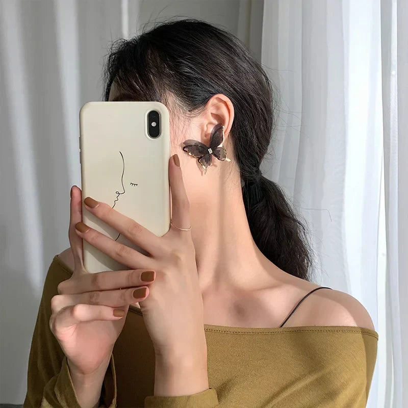Jean – Butterfly Earrings made of Lightweight Weave