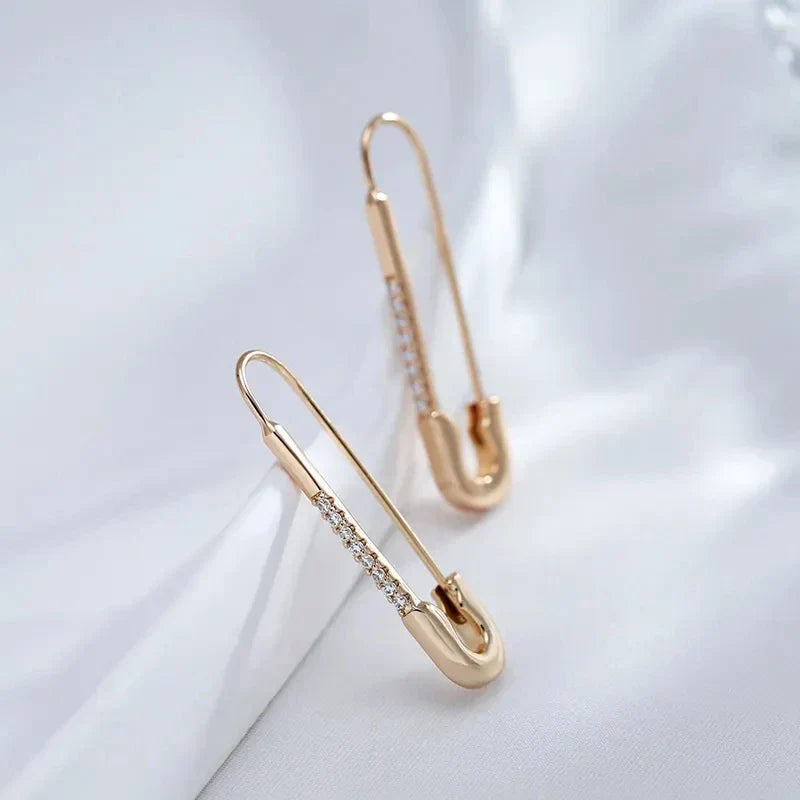 Maika – Elegant Safety Pin Earrings
