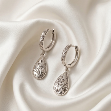 Silver Stainless Steel Earrings