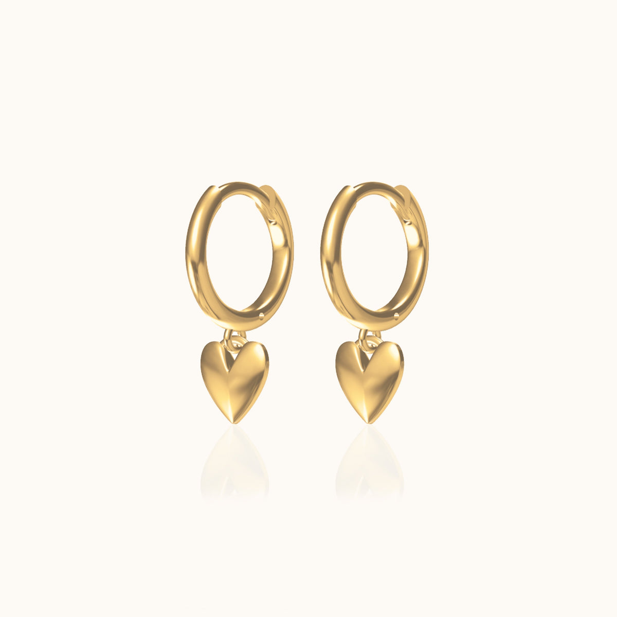 Kalpana - Heart-shaped earrings
