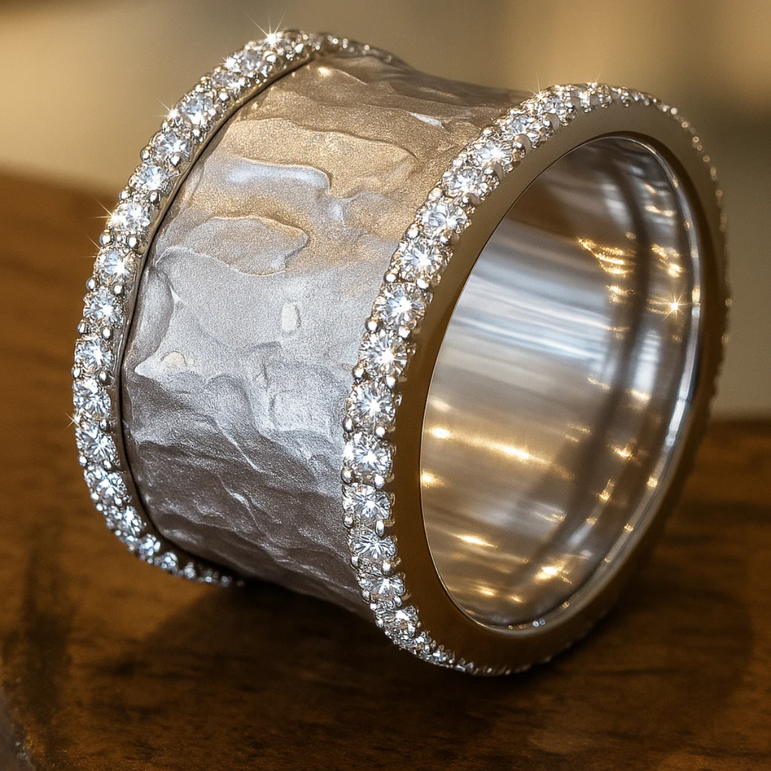 Enora – Vintage Silver Ring Adorned with Zirconium