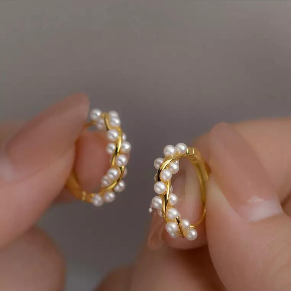 Art Pearl Earrings - Stylish Pearl Earrings