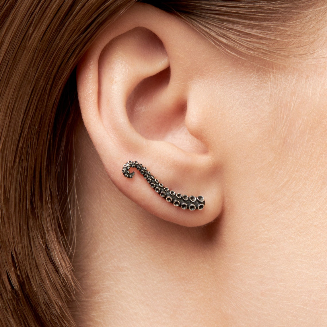 Octopus Ear Climber - Tentacle Earrings