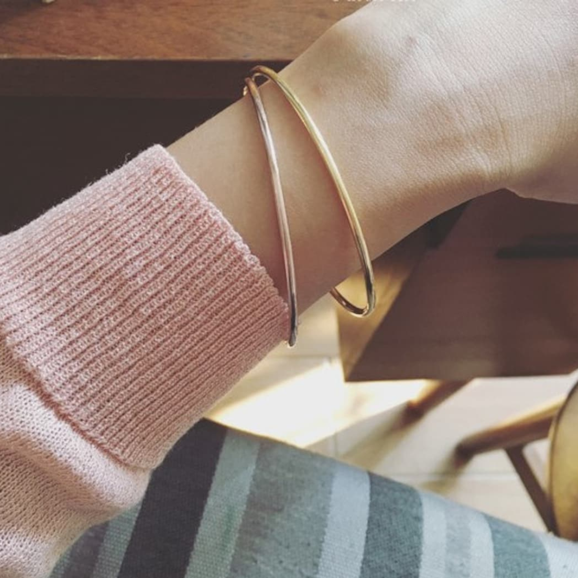 Timeless Bangle - Gold Slip-On Bracelet