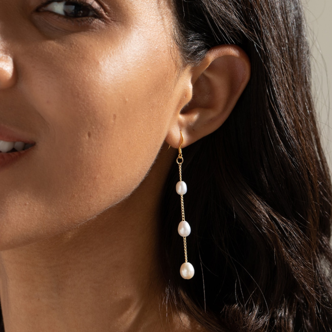 Varied Pearl Drops - Dangling Earrings