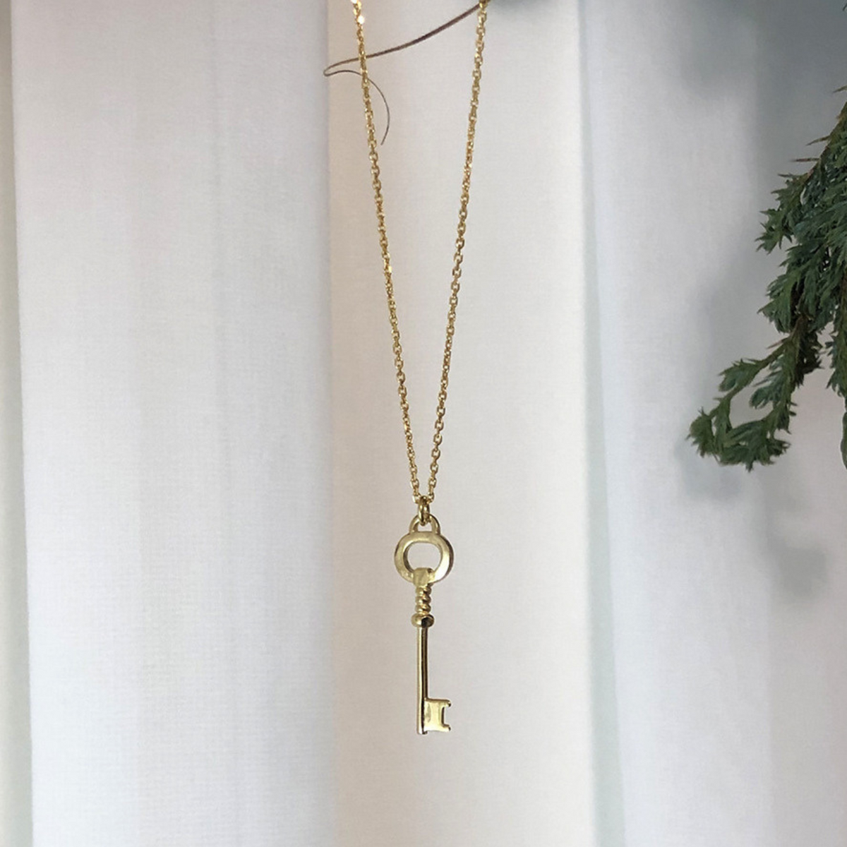 Gold Keychain - Necklace with Lock